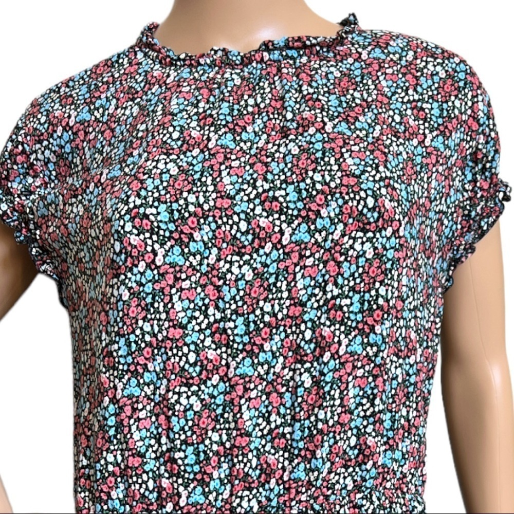 KIRUNDO WOMEN’S Summer Ruffle‎ Multicolor Floral Dress Size XXL - Picture 4 of 14